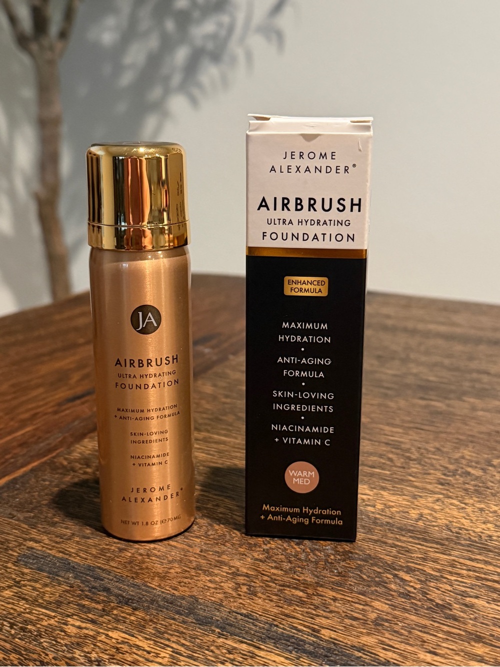 Jerome Alexander Airbrush Ultra Hydrating Spray Foundation - Warm Med